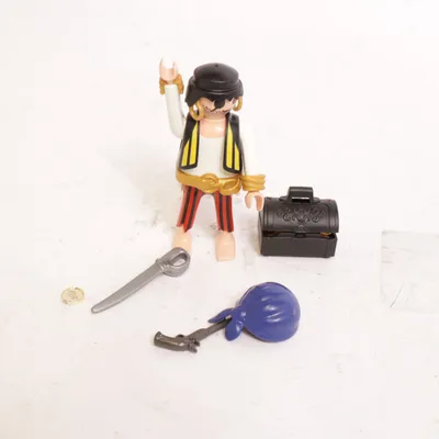 Legetøjsfigur (Sort, Rød, Blå) fra Playmobil