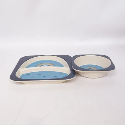 Children's dinner sets (Blue, Multicolored) from Bloomingville Mini