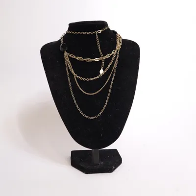 Necklace (Gold, Black) from Schmuck Art Unknown metal