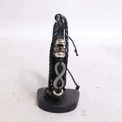 Bracelet (Black, Silver) Unknown metal