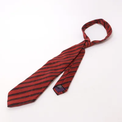 Cravate (Rouge, Noir) de Michaelis Soie
