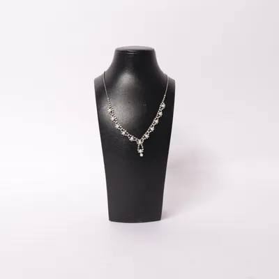 Necklace (Silver, White) from Claire's Unknown metal