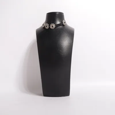 Choker (Zwart, Zilver) Onbekend materiaal