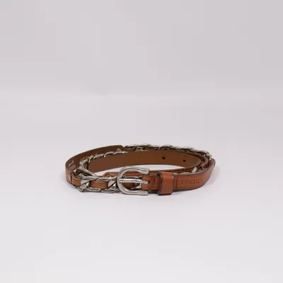 Bälte (Brun, Silverfärgad) från Fossil