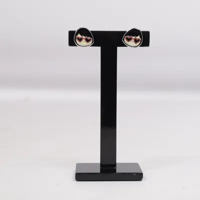 Boucles d'oreilles (Noir, Multicolore) Métal inconnu