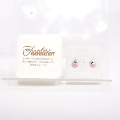 Örhängen (Rosa, Silverfärgad, Svart) Okänd metall