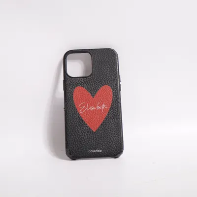Telefooncover (Zwart, Rood) van Coverlab