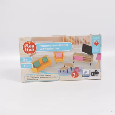 Dukkehus møbler (Puppenhaus-Möbel Wohnzimmer) fra Playtive
