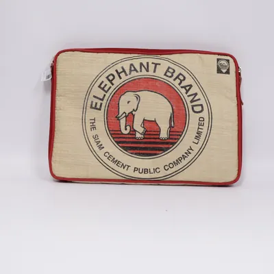 Computer bag (Beige, Red) from Brand & Brand