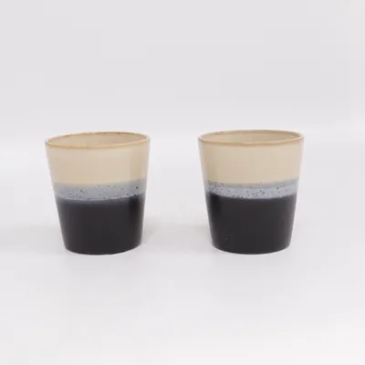 Sake glass (Beige, Black) from HK Living