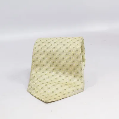 Tie (Yellow, Green, White) from Prochownick Silk