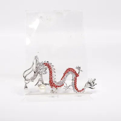 Pendant (Silver, Red, White) Unknown metal, Stainless steel