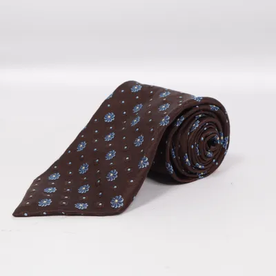 Tie (Brown, Blue, Yellow) from Kenzo Homme Silk