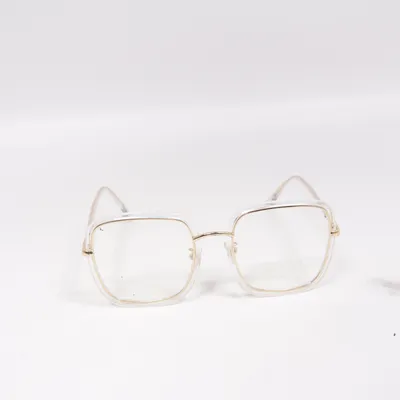 Glasses (Transparent, Gold)