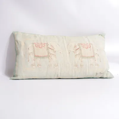 Cushion (Blue, Beige) from Jim Thompson