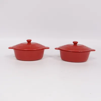 Cast iron casserole (Red)