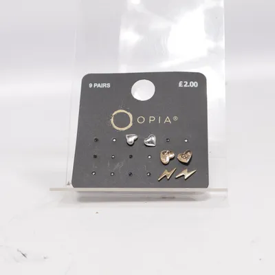 Earrings (Silver, Gold) from Opia Unknown metal