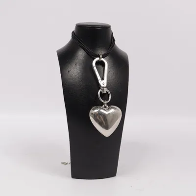 Halsband (Svart, Silverfärgad) Okänd metall