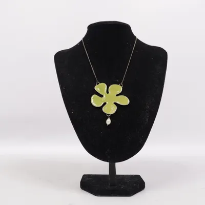 Necklace (Green) from Pilgrim Unknown metal