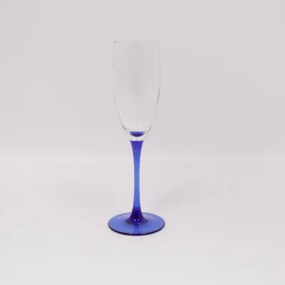 Champagneglas (Blå, Transparent)