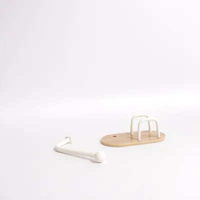 Porte-papier toilette (Marron, Blanc)