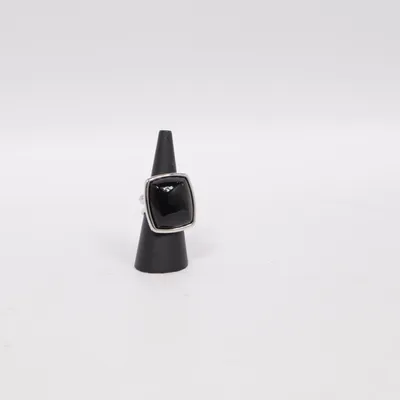 Ring (Svart, Silverfärgad) Okänd metall