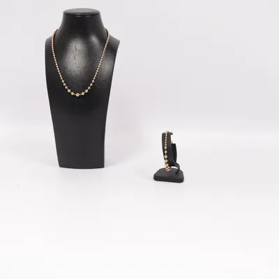 Smyckesset (Guldfärgad) från Paul Valentine Rostfritt stål