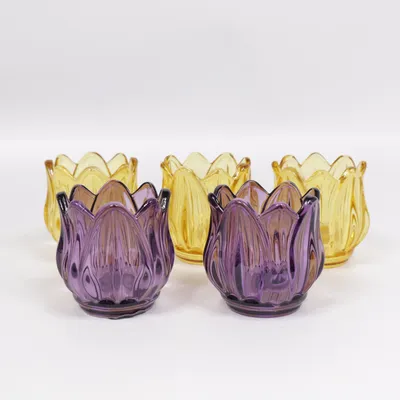 Candle holder (Yellow, Purple) from Boltze Home