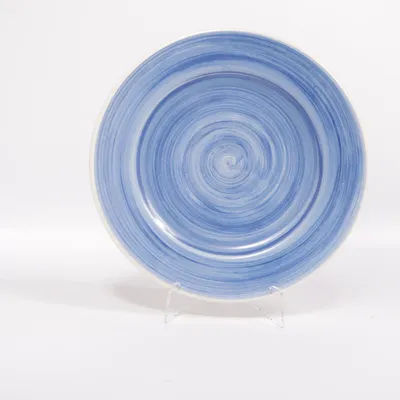 Tallrik (Blå, Vit)