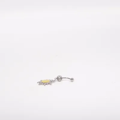 Piercingsmycke (Silverfärgad, Gul) Okänd metall