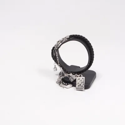 Bracelet (Black, Silver) from Swarovski Unknown metal