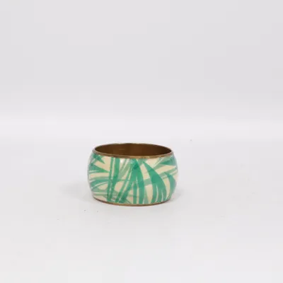 Bracelet (Beige, Vert, Or) Métal inconnu