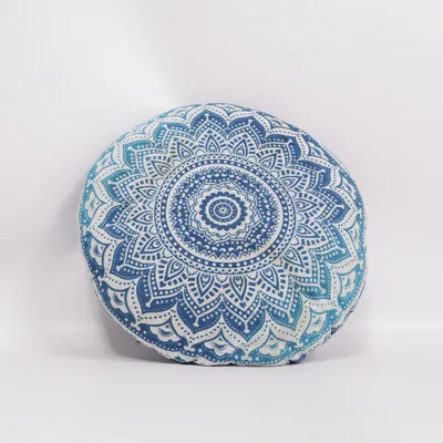 Cushion (Blue, White) from Guru Shop Cotton