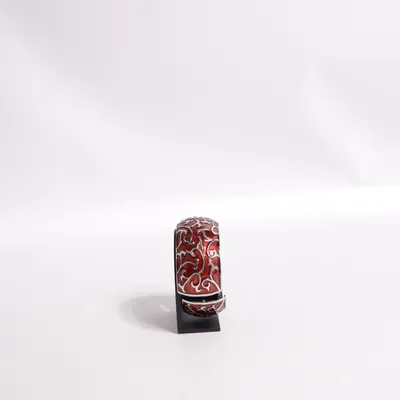Bracelet (Red, Silver) Unknown metal