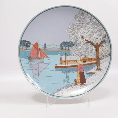 Wall plate (Fischer Im Winter) from Villeroy & Boch