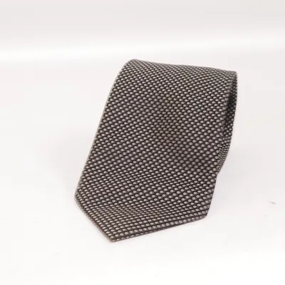 Cravate (Noir, Blanc) de Canali Soie