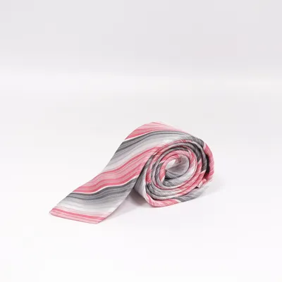 Tie (Pink, Gray, White) from Bexleys Silk