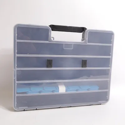 Sewing box (Black, Blue, Transparent) from Workzone