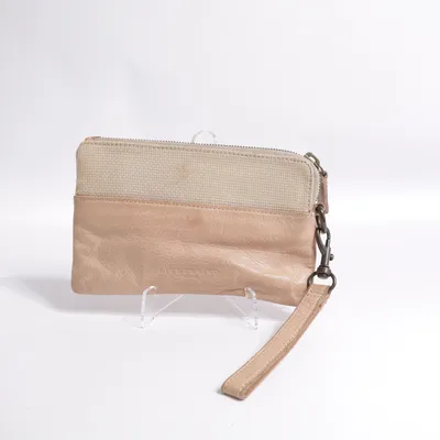 Clutch bag (Beige, Pink) from Liebeskind Berlin Cotton, Leather