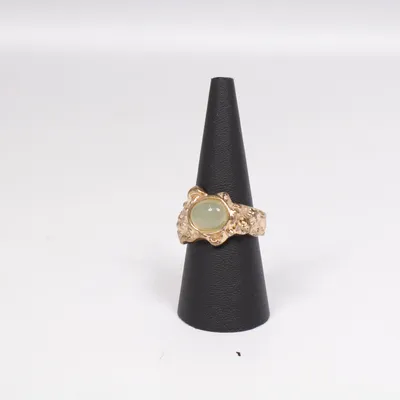 Ring (Guld, Grøn) Ukendt metal