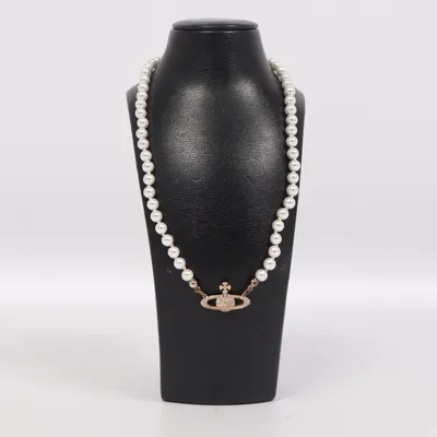 Necklace (White, Gold) from Vivienne Westwood Unknown metal