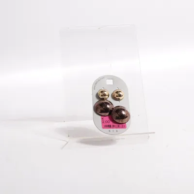 Earrings (Gold, Brown) from SIX Unknown metal
