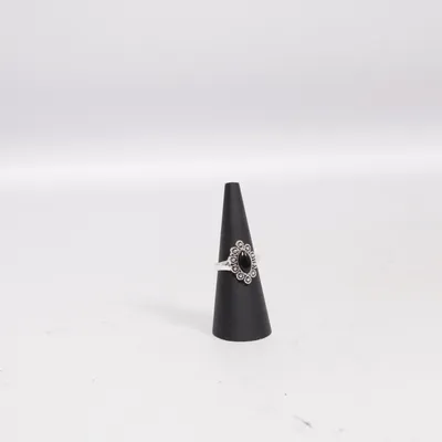Bague (Argent, Noir) Métal inconnu