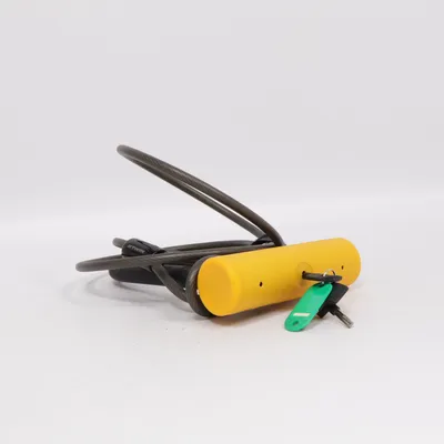 Bicycle lock (Yellow, Black) from BTWIN