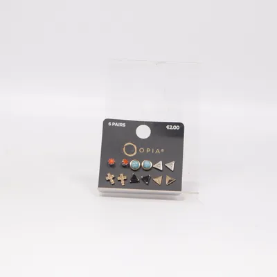 Boucles d'oreilles (Multicolore) de Opia Métal inconnu