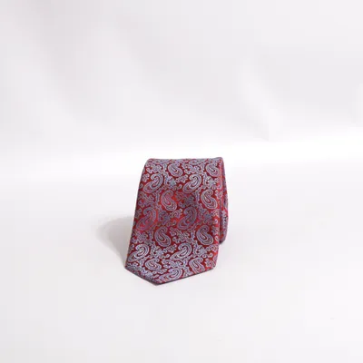 Tie (Red, Blue) from Hemley Silk