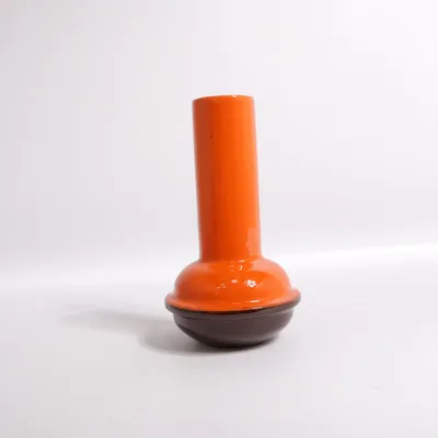 Vase (Orange, Brown)