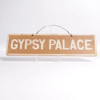 Sign (Brown, White)