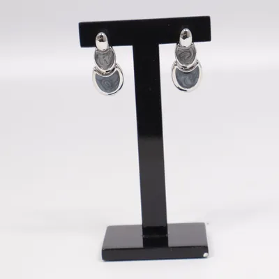 Boucles d'oreilles (Argent, Bleu) de Irina Métal inconnu