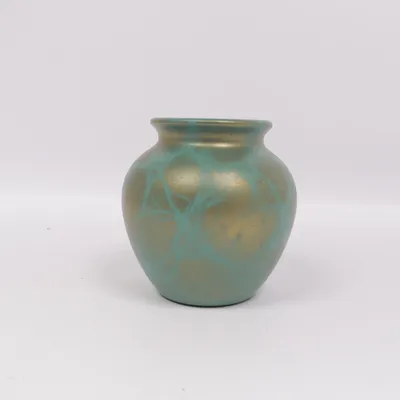 Vase (Turkis, Guld)